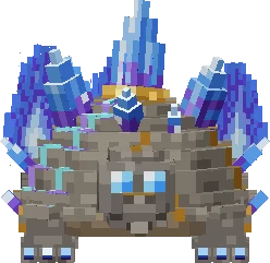 Carapierre de l'Éveil, le modèle du jeu, vu de face.